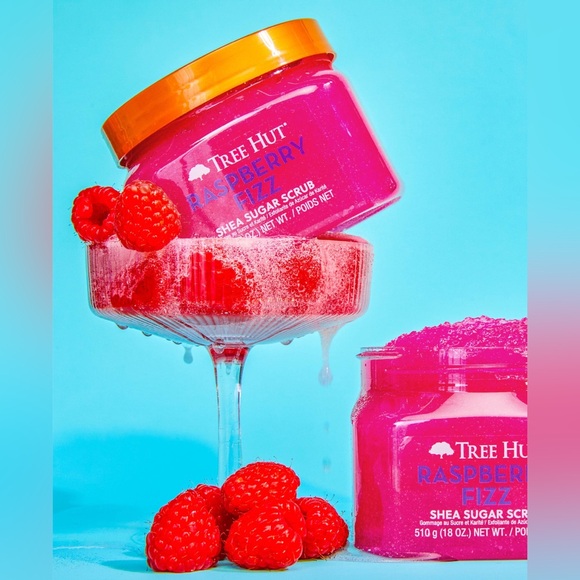 Tree Hut Raspberry Fizz Shea Sugar Scrub 18oz - Picture 4 of 4